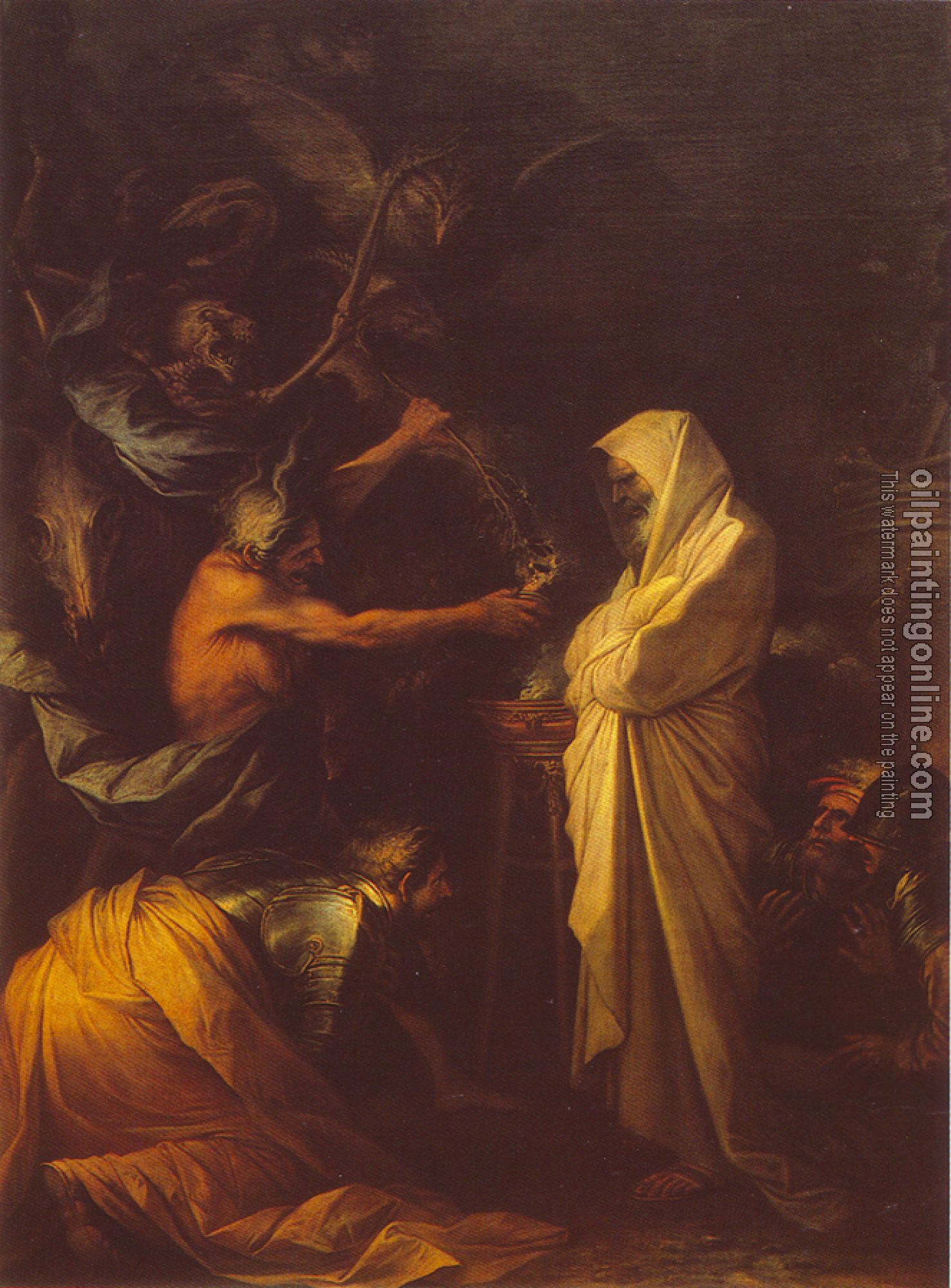 Rosa, Salvator - Apparition of the spirit of Samuel to Saul